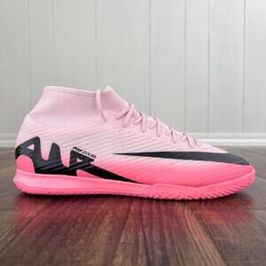 Nike Zoom Mercurial Superfly 9 Academy IC Soccer Shoe High Top Mens Size 12 Pink